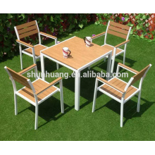 outdoor patio furniture chairs and table plastic wood dining sets